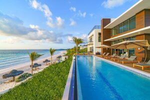 luxury beachfront villa rental