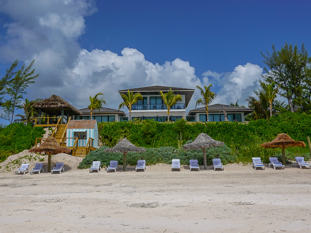 Luxury Harbour Island home rental La Palmeraie Bahamas beach